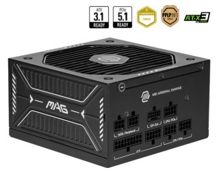 MSI MSI MAG A650GLS PCIE5 moduł zasilaczy 650 W 24-pin ATX ATX Czarny