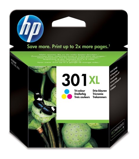 Hewlett-Packard Tusz HP kolor HP 301XL, HP301XL=CH564EE, 330 str.,6 ml