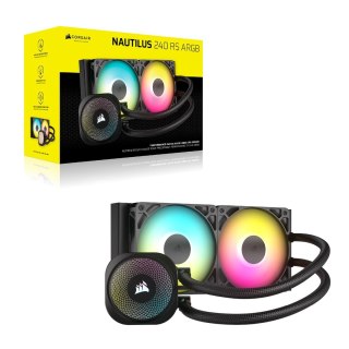 Corsair Corsair NAUTILUS 240 RS ARGB Liquid Procesor Chłodnica cieczy all-in-one Czarny 1 szt.