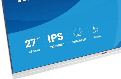 IIYAMA Iiyama ProLite XB2797HSU-W1 monitor komputerowy 68,6 cm (27") 1920 x 1080 px Full HD LED Biały