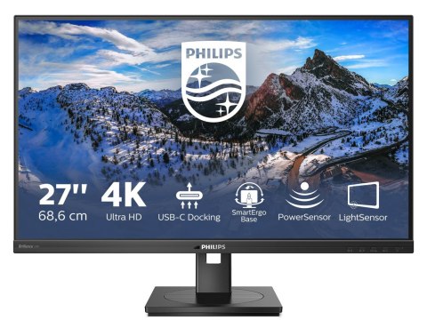 Philips Monitor LCD Philips 279P1/00 27" 4K UHD IPS 16:9 Black 4ms 350cd/m2 Audio out HDMI ports quantity 2