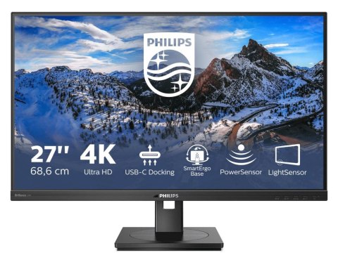 Philips Monitor LCD Philips 279P1/00 27" 4K UHD IPS 16:9 Black 4ms 350cd/m2 Audio out HDMI ports quantity 2