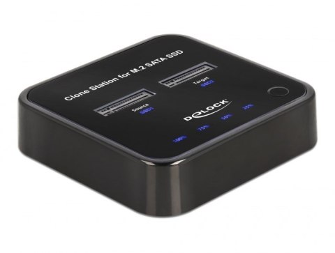 DELOCK DeLOCK Stacja dokująca M.2 dla 2 x M.2 SATA SSD z funkcją klonowania
