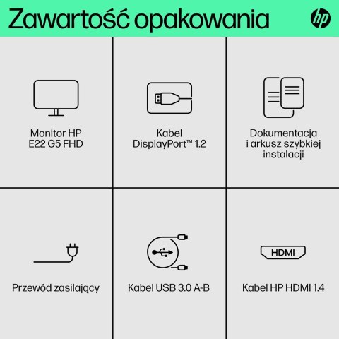Hewlett-Packard HP E-Series Monitor E22 G5 FHD