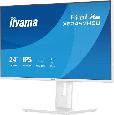 IIYAMA Iiyama ProLite XB2497HSU-W1 monitor komputerowy 60,5 cm (23.8") 1920 x 1080 px Full HD LED Biały