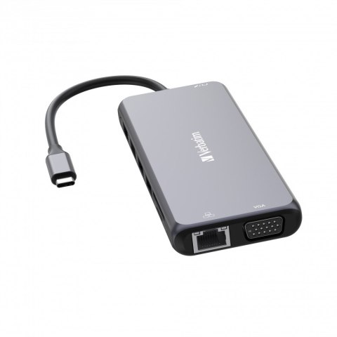 Verbatim Adapter Verbatim CMH-14 USB Type-C 5000 Mbit/s Srebrny