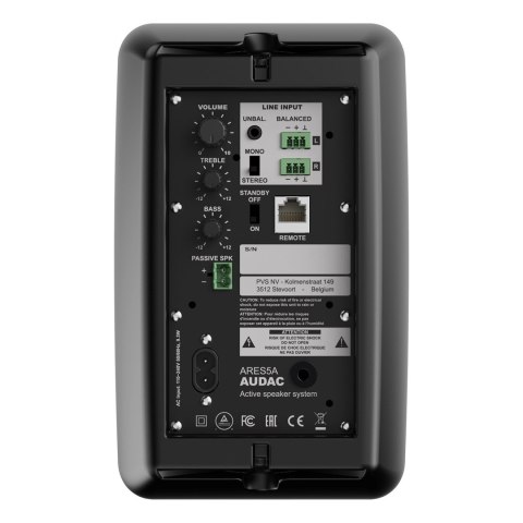 AUDAC AUDAC Ares5A 2-drożny Czarny Przewodowa 40 W