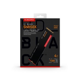 WD Dysk SSD WD Black SN850X WDS400T2X0E (4 TB ; M.2; PCIe NVMe 4.0 x4)