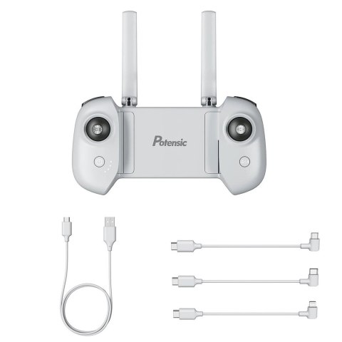 No name Pilot do drona z gimbalem z 1 kablem ładującym USB i 3 kablami OTG