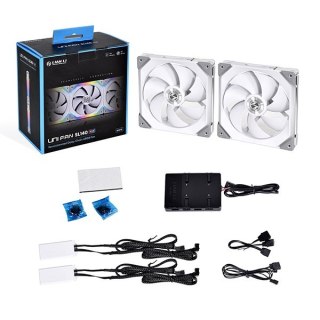 LIAN LI Lian Li Uni Fan SL140 Obudowa komputera Wentylator 14 cm Biały 2 szt.