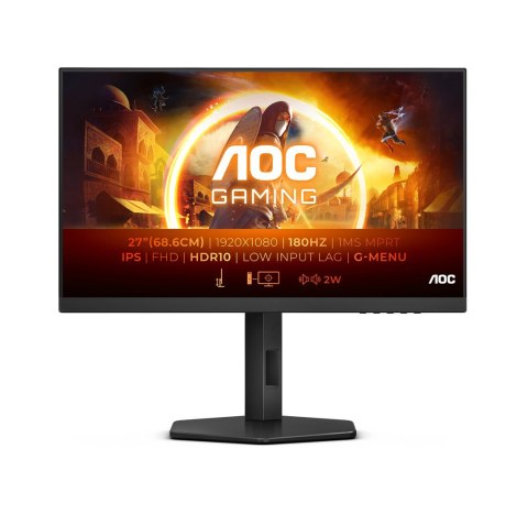 AOC Monitor LCD 27" AOC G4 27G4X 1920x1080px Full HD LED Czarny, Szary