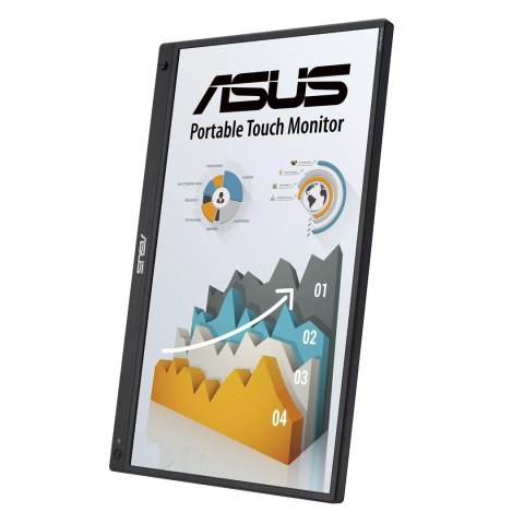 ASUS ASUS ZenScreen MB16AMTR monitor komputerowy 39,6 cm (15.6") 1920 x 1080 px Full HD LCD Ekran dotykowy Czarny