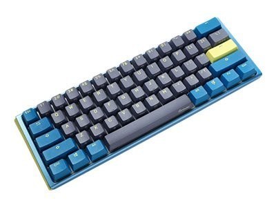 Ducky Ducky One 3 Daybreak Mini klawiatura Gaming USB Niemiecki Czarny, Niebieski, Zielony