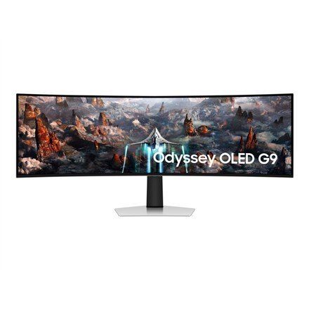 Samsung Samsung G93SC monitor komputerowy 124,5 cm (49") 5120 x 1440 px Dual QHD OLED Srebrny