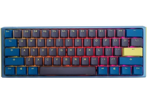 Ducky Ducky One 3 Daybreak Mini klawiatura Gaming USB Niemiecki Czarny, Niebieski, Zielony