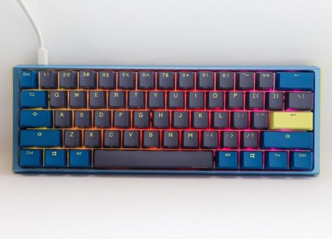 Ducky Ducky One 3 Daybreak Mini klawiatura Gaming USB Niemiecki Czarny, Niebieski, Zielony