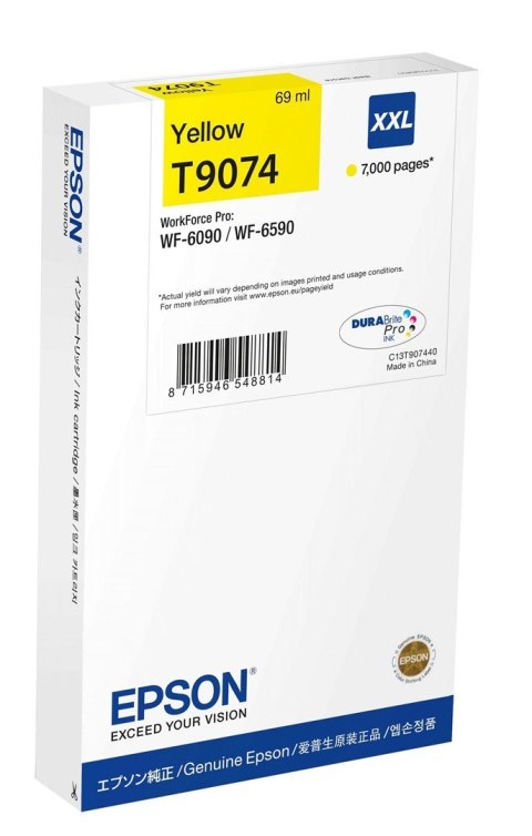 Epson Tusz Epson WF-6xxx XXL Ink Yellow T90744N