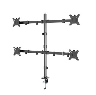 GEMBIRD GEMBIRD BIURKOWE RAMIĘ/UCHWYT DLA CZTERECH MONITORÓW (REGULOWANE), 13"- 32"