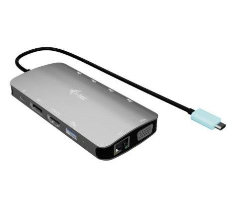 I-tec Stacja dokująca USB-C Meatl Nano 3x Display DP HDMI Power Delivery 100 W