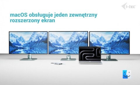 I-tec Stacja dokująca USB-C Meatl Nano 3x Display DP HDMI Power Delivery 100 W