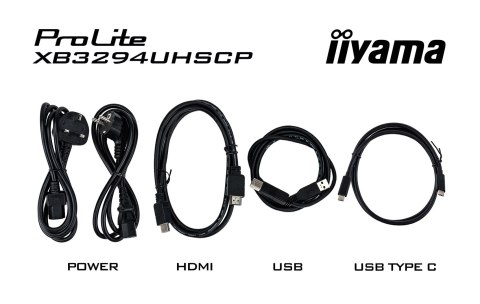 IIYAMA Monitor iiyama ProLite 32'' 4K VA z USB-C (95W), przełącznikiem KVM i obsługą PiP/PbP