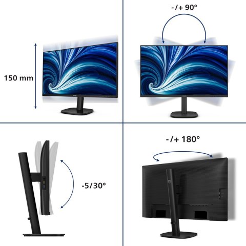 Philips Monitor Philips 68,5 cm (27,0 cala) 27B2U3601 16:09 HDMI+DP+USB-C IPS
