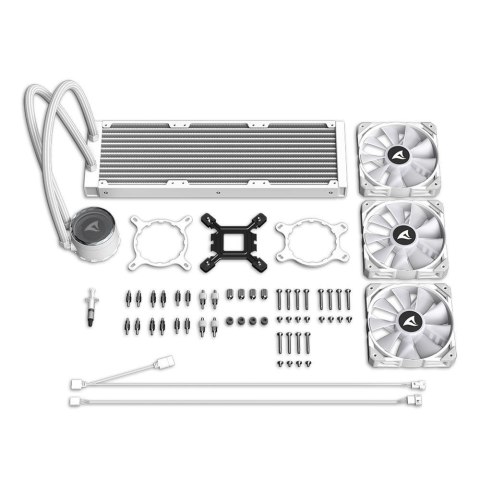 Sharkoon Sharkoon S90 Procesor Chłodnica cieczy all-in-one 12 cm Biały 1 szt.