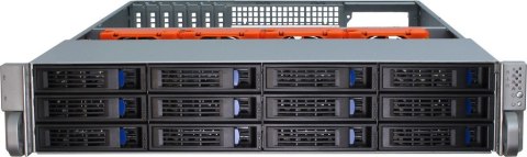 Inter-Tech Inter-Tech IPC 2U-2412 Rack Czarny, Srebrny