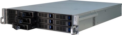 Inter-Tech Inter-Tech IPC 2U-2412 Rack Czarny, Srebrny