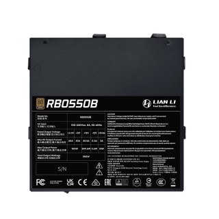 LIAN LI Lian Li RB0550B.B moduł zasilaczy 550 W 24-pin ATX ATX Czarny