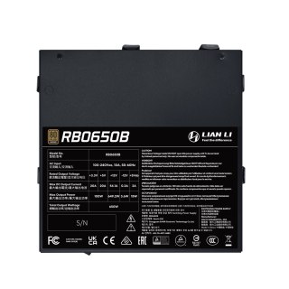 LIAN LI Lian Li RB0650B.B moduł zasilaczy 650 W 24-pin ATX ATX Czarny