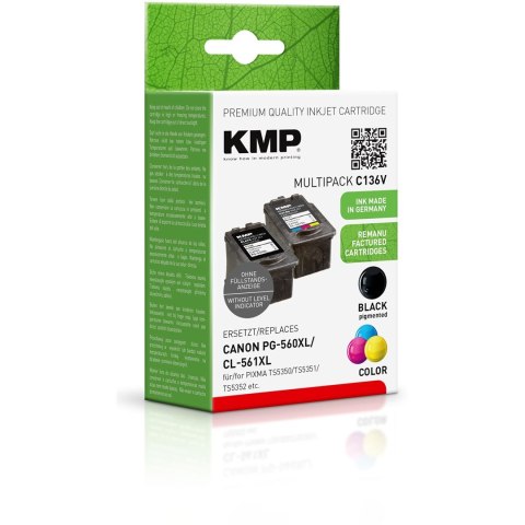 Legrand KMP 1581,4005 nabój z tuszem 3 szt. Zamiennik Wysoka (XL) wydajność Czarny, Cyjan, Purpurowy, Żółty