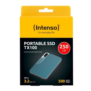 INTENSO Dysk zewnętrzny SSD Intenso TX100 250GB Niebieski