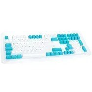 Ducky Ducky Keycap Set, PBT, ISO (DE) - weiß/blau