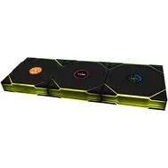 LIAN LI Lian Li UNI FAN TL Wireless LCD Lüfter, ARGB, PWM, 3er-Pack inkl. Controller - 120 mm, schwarz