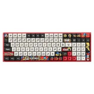 No name IQUNIX F97 Bezprzewodowa klawiatura do gier Graffiti Blaze, RGB - Moonstone Turbo Switche