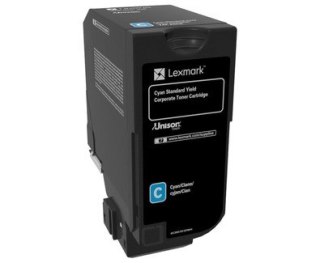 Lexmark Lexmark 74C2SCE kaseta z tonerem 1 szt. Oryginalny Cyjan