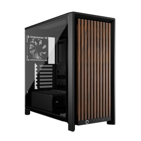Corsair Corsair FRAME 4000D WOOD RS Midi Tower Czarny, Drewno