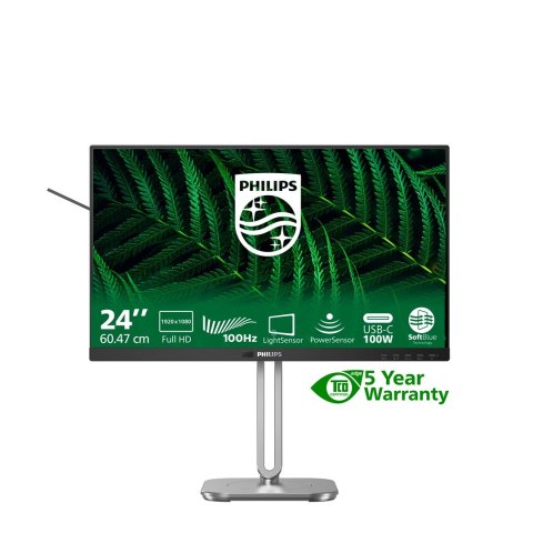 Philips Philips 5000 series 24B2G5301/00, 60.5 cm (23.8"), 1920 x 1080 piksele, Full HD, LCD, 4 ms