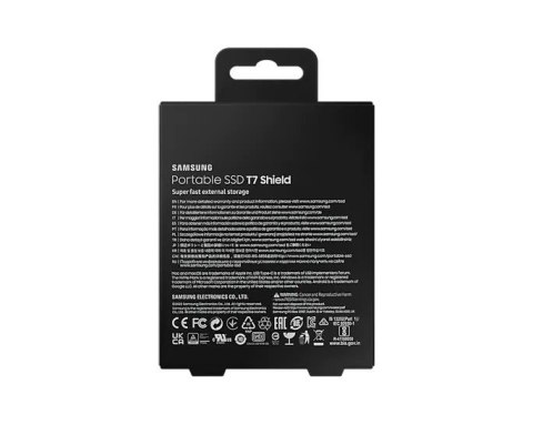 Samsung Dysk SSD T7 Shield 2TB USB 3.2, czarny