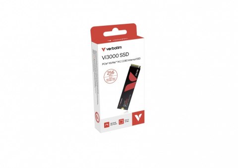 Verbatim Dysk Vi3000 PCIe NVM M.2 SSD 256 GB 3100/1300MB/s