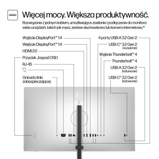 Hewlett-Packard HP 27-calowy monitor seria 7 Pro 4K Thunderbolt 4 - 727pk