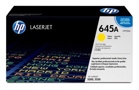 Hewlett-Packard HP 645A oryginalny wkład z żółtym tonerem LaserJet