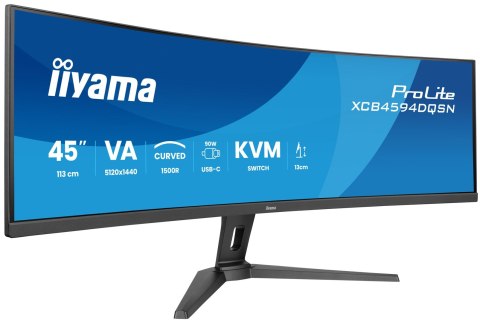 Acer Iiyama G-MASTER 45"LCD Curved Bus. UWQHD monitor komputerowy 114,3 cm (45") 5120 x 1440 px Dual QHD LED Czarny