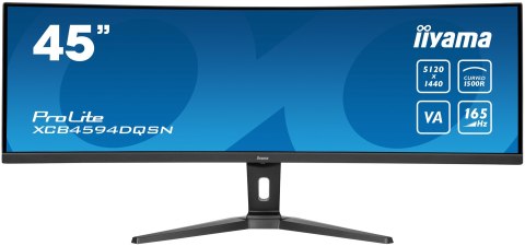 Acer Iiyama G-MASTER 45"LCD Curved Bus. UWQHD monitor komputerowy 114,3 cm (45") 5120 x 1440 px Dual QHD LED Czarny