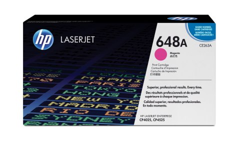 Hewlett-Packard HP 648A oryginalny wkład z purpurowym tonerem LaserJet