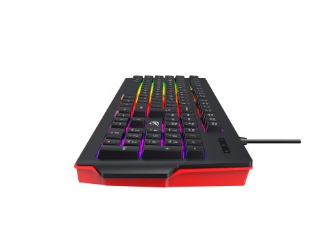 HAVIT Klawiatura gamingowa Havit KB866L (czarno-czerwony)