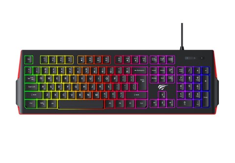HAVIT Klawiatura gamingowa Havit KB866L (czarno-czerwony)