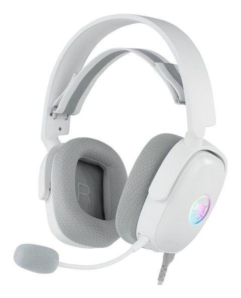 No name GAMIAC HS71 Zestaw słuchawkowy Przewodowa Opaska na głowę Gaming USB Type-C Biały
