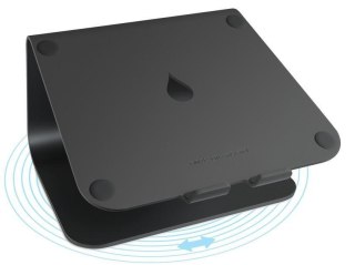 No name Rain Design mStand360 - drehbarer Aluminium Stand für MacBooks Notebooks bis 15 zoll Podstawka na notebooka Czarny 38,1 cm (15")